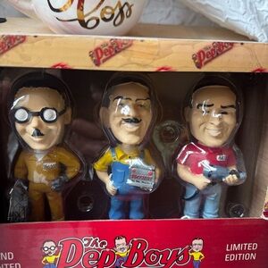 Vintage The Pep Boys Manny Moe n Jack Limited Edition Bobble Heads New w Package